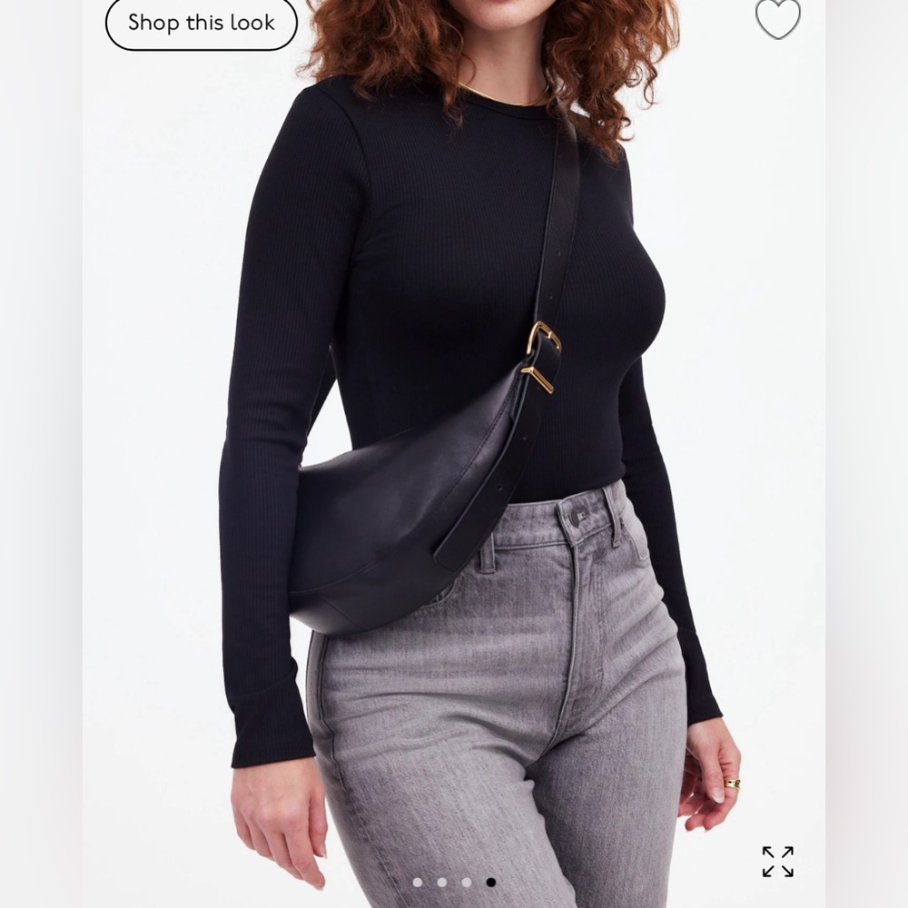 Madewell The Essential Sling Crossbody Bag black  NWT